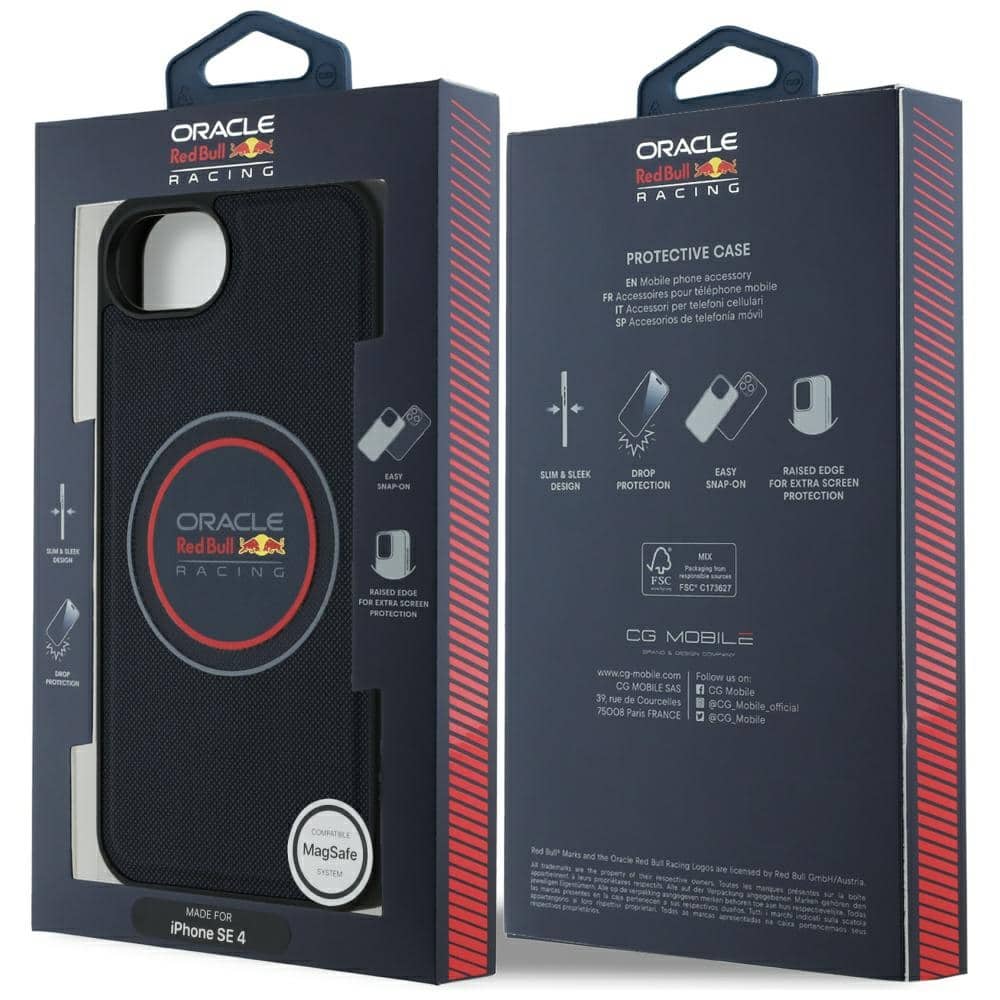 Red Bull Red Bull Meshed Logo και Κόκκινο Δαχτυλίδι MagSafe - θήκη για Apple iPhone 16e / 17e - Μπλε - Image 8