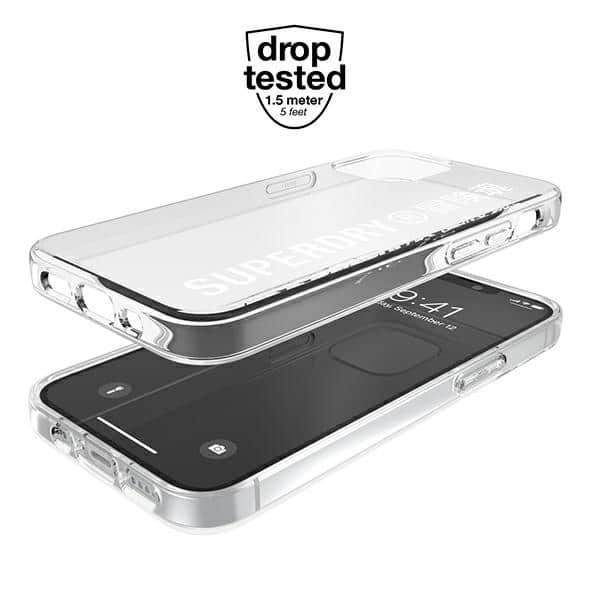 SuperDry Snap iPhone 12 mini Διαφανής θήκη/λευκό 42593 - Image 4