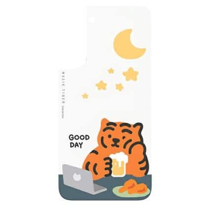 Πάνελ Samsung GP-TOU021HOMOW για κάλυμμα πλαισίου για Galaxy S22+ Muzik Tiger λευκό