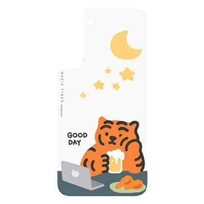 Samsung GP-TOU021HOSOW Θήκη για πλαίσιο και κάλυμμα για Galaxy S22 Muzik Tiger λευκό