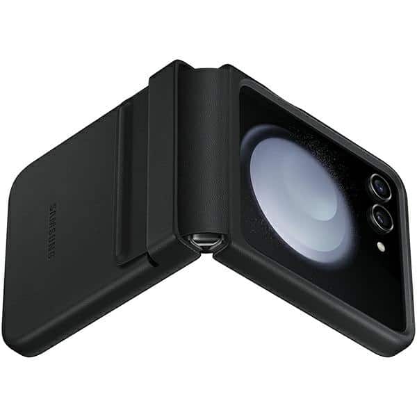 Samsung Flap Eco-Leather - θήκη για Samsung Galaxy Z Flip5 - Μαύρο - Image 3