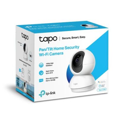 Κάμερα TP-Link Tapo TC70 Wi-Fi Εσωτερικής Ασφάλειας 1080P 360° Λευκή