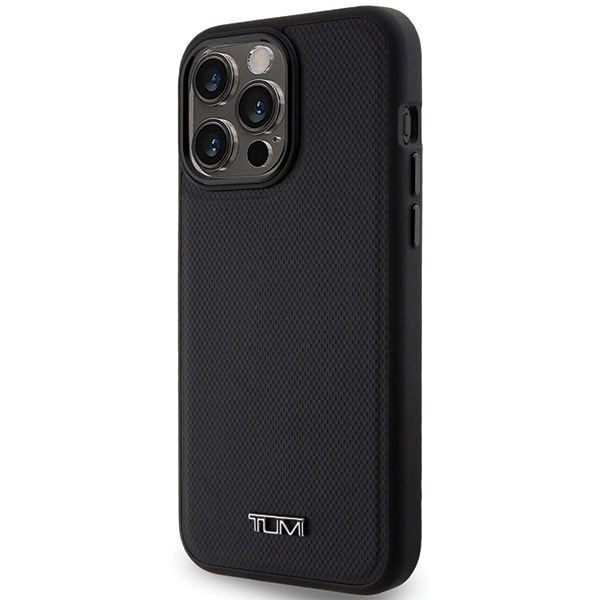 Σκληρή θήκη Tumi TUHMP15XRBAK για iPhone 15 Pro Max 6,7" σε μαύρο χρώμα με δερμάτινο βαλλιστικό μοτίβο και MagSafe - Image 2