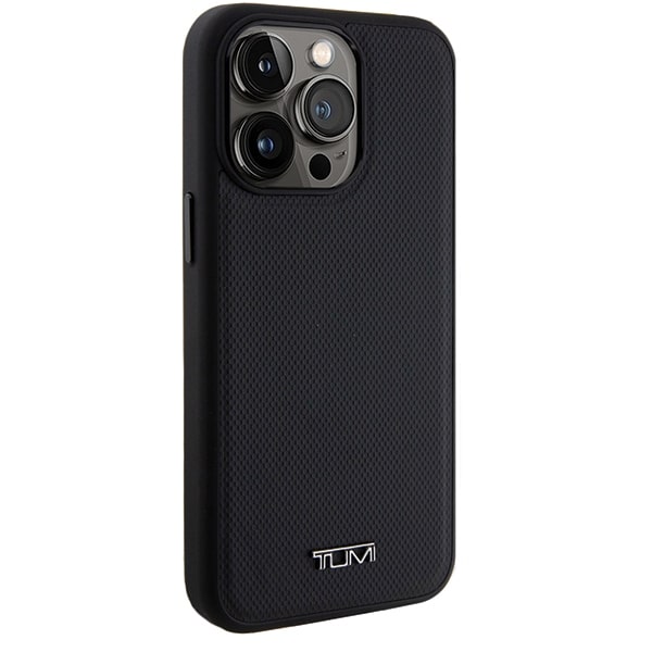 Σκληρή θήκη Tumi TUHMP15XRBAK για iPhone 15 Pro Max 6,7" σε μαύρο χρώμα με δερμάτινο βαλλιστικό μοτίβο και MagSafe - Image 4
