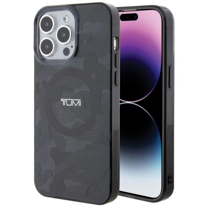 Σκληρή θήκη Tumi TUHMP15XDLCAG για iPhone 15 Pro Max 6,7" σε γκρι χρώμα με εκτύπωση Camo και MagSafe