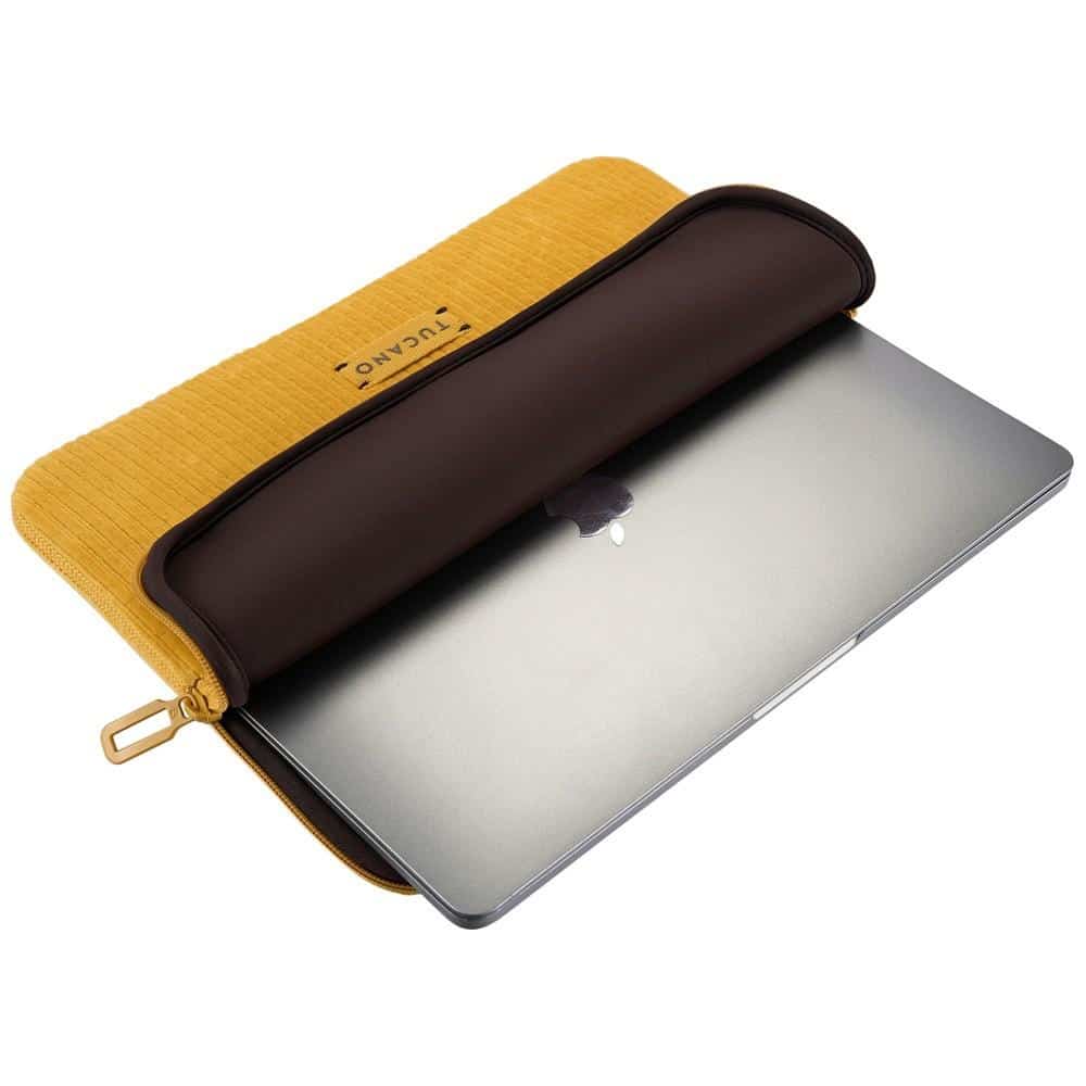 Τσάντα Laptop Tucano Velluto 2 Sleeves 14" για MacBook, κίτρινη - Image 6