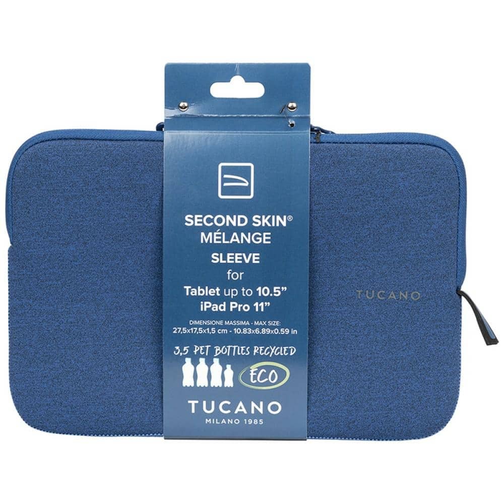 Τσάντα Tablet Tucano Melange Sleeve για Tablets 9"/10" σε μπλε χρώμα - Image 9