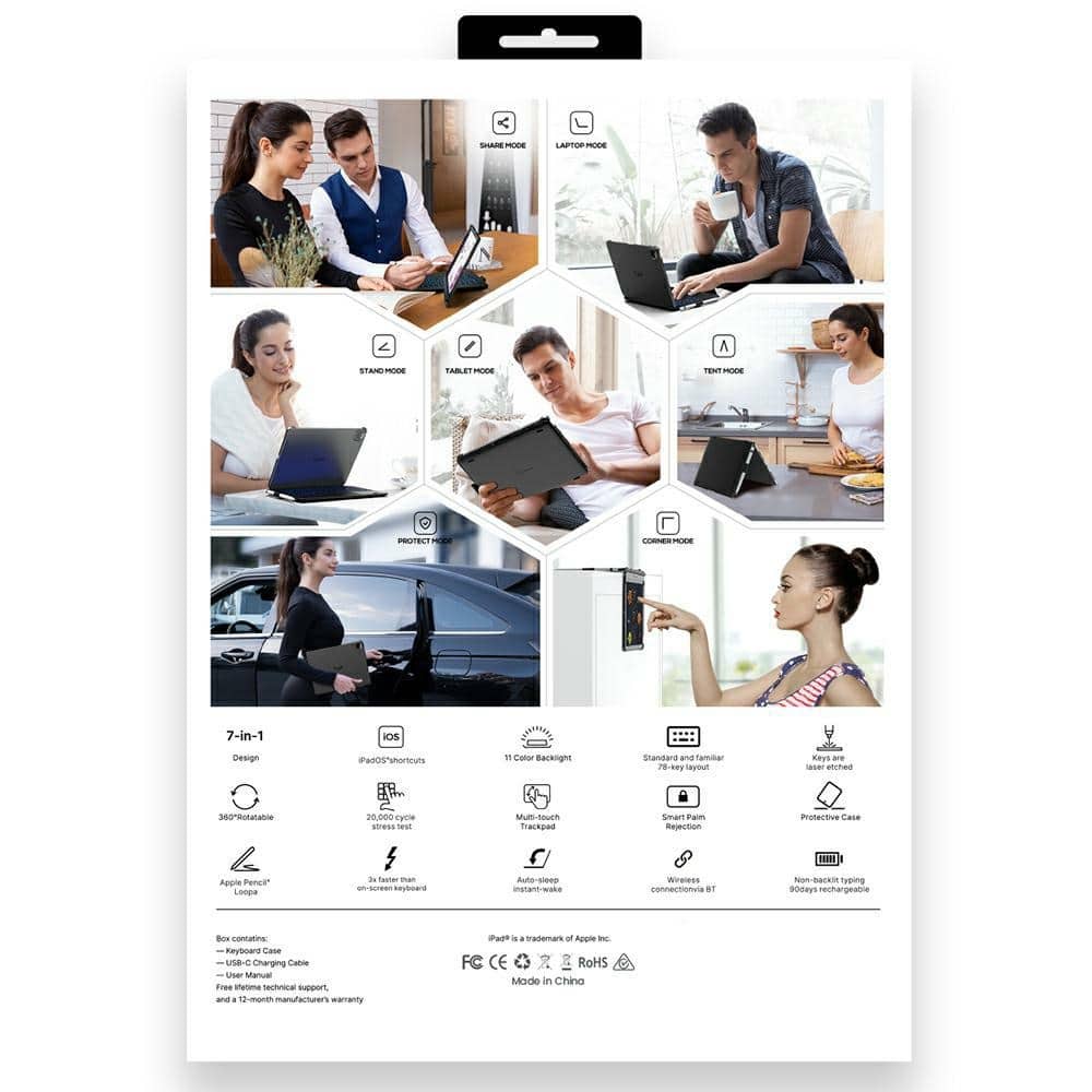 Flexbook Touch Typecase με πληκτρολόγιο για iPad 11" (A16) 2025 / iPad 10.9" 2022 ροζ - Image 20