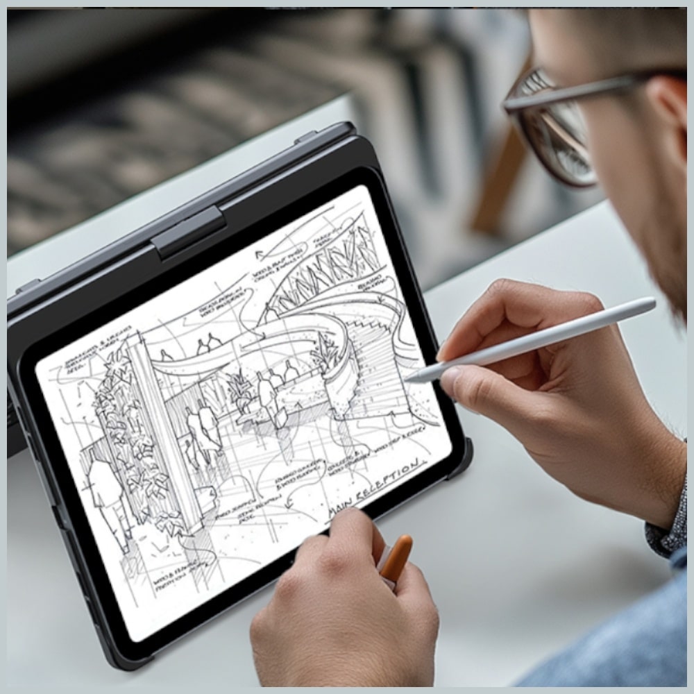 UNBRANDED Flexbook Touch - θήκη για Apple iPad Air 11 (2024) / (2025) - Μπλε - Image 17