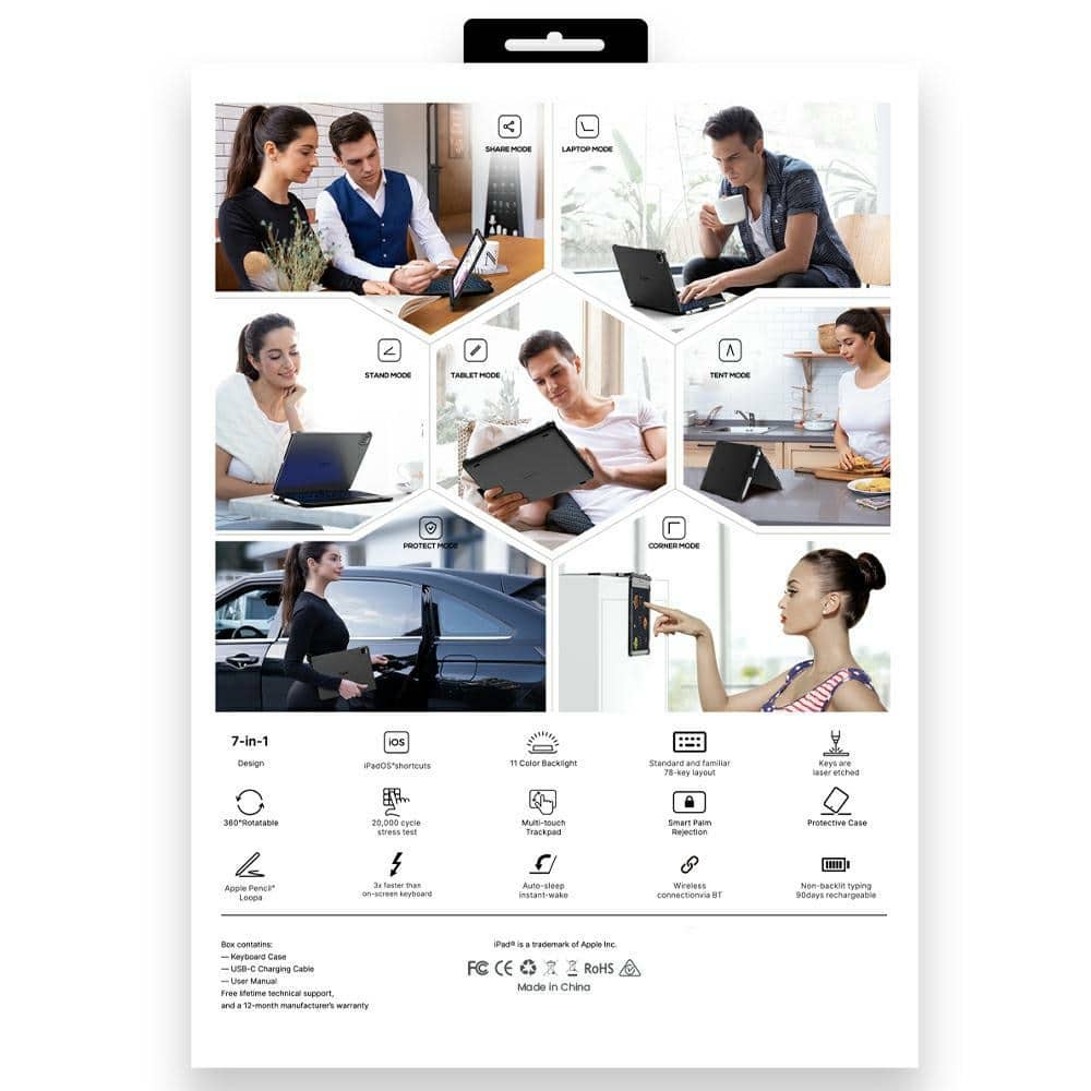 UNBRANDED Flexbook Touch - θήκη για Apple iPad Air 11 (2024) / (2025) - Μπλε - Image 20