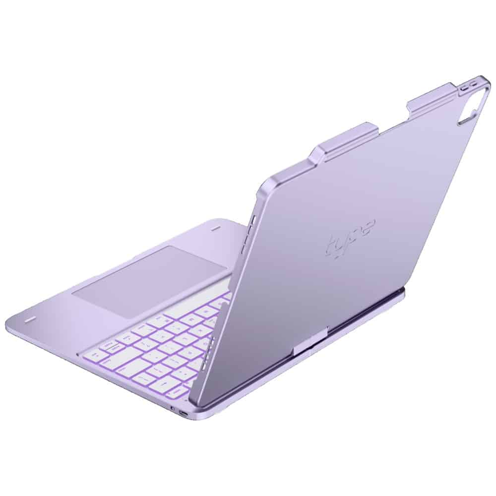 Typecase Flexbook Touch - θήκη με πληκτρολόγιο για Apple iPad Air 13 (2024) / (2025) (2026) - Μωβ - Image 3
