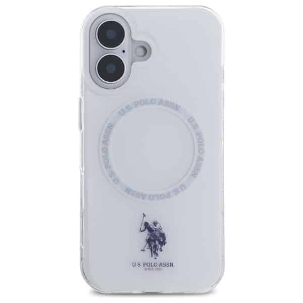 Θήκη IML Ring για iPhone 16 6.1" US Polo USHMP16SHOCLDPW, λευκό - Image 3
