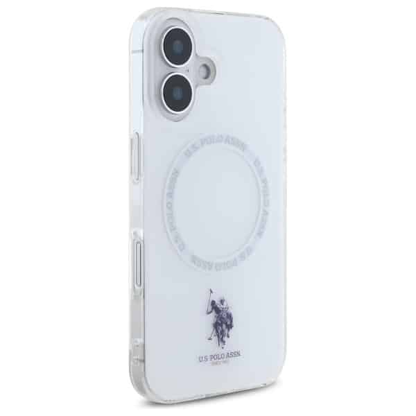 Θήκη IML Ring για iPhone 16 6.1" US Polo USHMP16SHOCLDPW, λευκό - Image 4