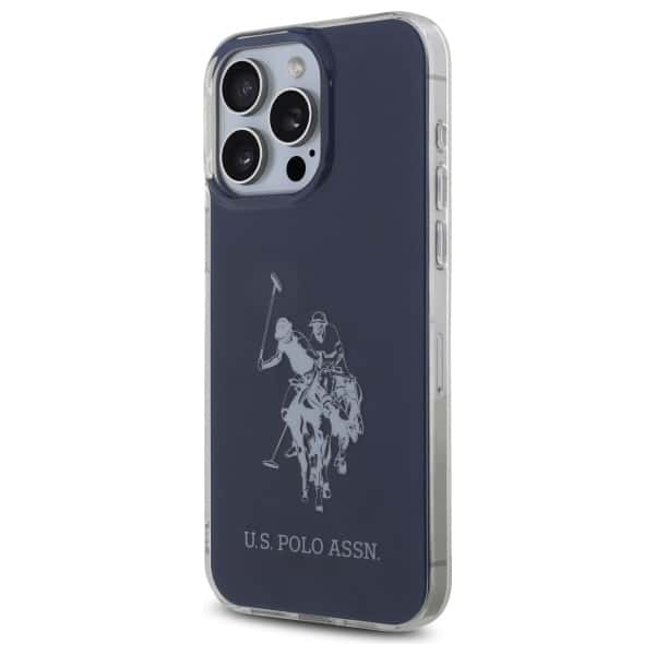US Polo USHCP15XTPUHRBV iPhone 15 Pro Max 6,7" μπλε με λαμπερό μεγάλο λογότυπο - Image 2