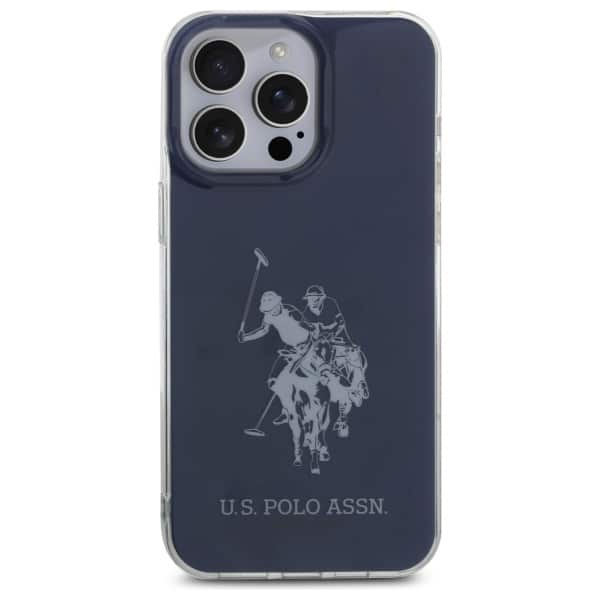 US Polo USHCP15XTPUHRBV iPhone 15 Pro Max 6,7" μπλε με λαμπερό μεγάλο λογότυπο - Image 3