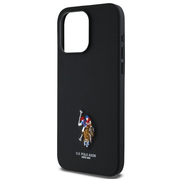 US Polo USHCP15XPEMK iPhone 15 Pro Max 6,7" μαύρο με κεντημένο χρώμα DH - Image 6