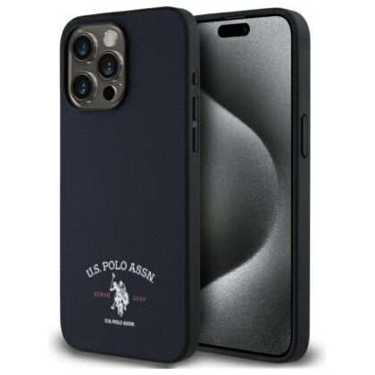 US Polo USHCP15XPARV iPhone 15 Pro Max 6,7" μπλε σκούρο με τυπωμένο λογότυπο DH