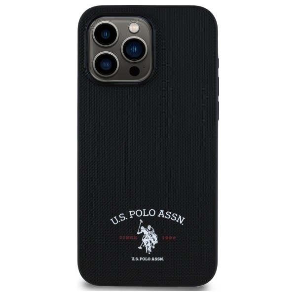 US Polo USHCP15XPARK iPhone 15 Pro Max 6,7" μαύρο με τυπωμένο λογότυπο DH - Image 3