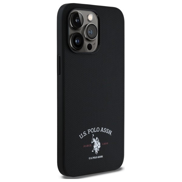 US Polo USHCP15XPARK iPhone 15 Pro Max 6,7" μαύρο με τυπωμένο λογότυπο DH - Image 4