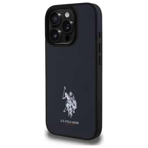 US Polo USHCP15XPGEK iPhone 15 Pro Max 6,7" μαύρο με κέντημα δέρματος DH χρώμα - Image 2
