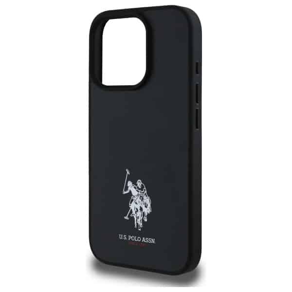 US Polo USHCP15XPGEK iPhone 15 Pro Max 6,7" μαύρο με κέντημα δέρματος DH χρώμα - Image 6