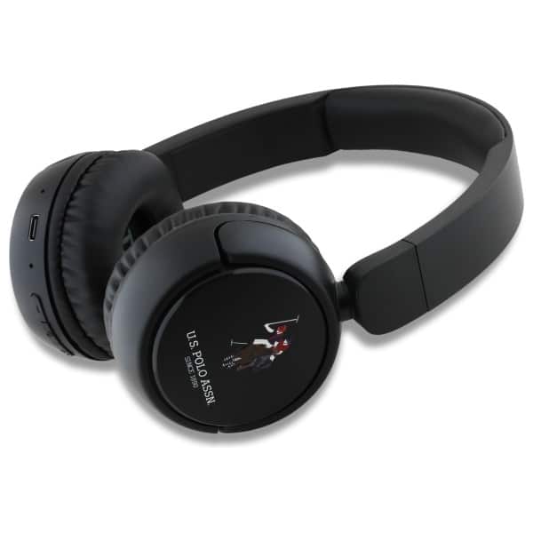 Ακουστικά Bluetooth US Polo USHPV6PUNK μαύρο χρώμα DH λογότυπο - Image 2