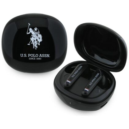 Ακουστικά TWS US Polo DH Logo Docking Station μαύρο