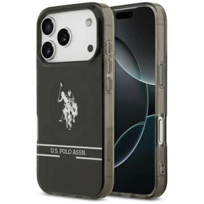 U.S. Polo Assn. US Polo DH και Bottom Stripe Logo MagSafe - θήκη για Apple iPhone 17 Pro - Μαύρο