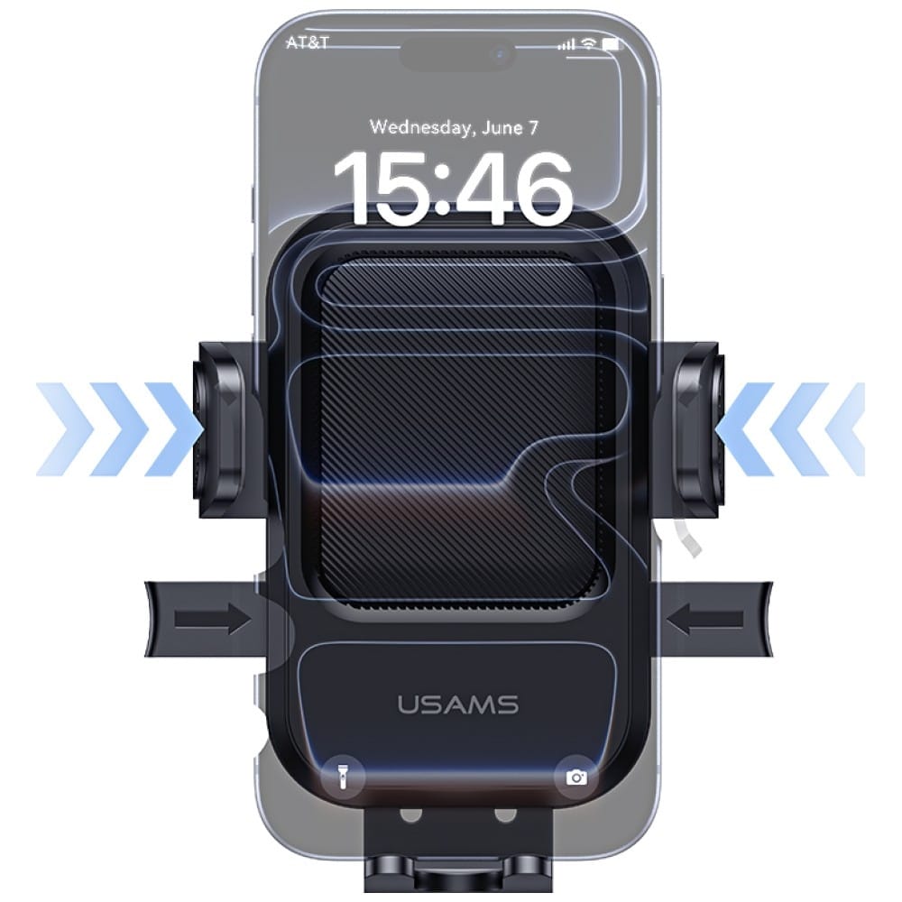 Βάση αυτοκινήτου για αεραγωγό USAMS One-touch μαύρο - Image 10