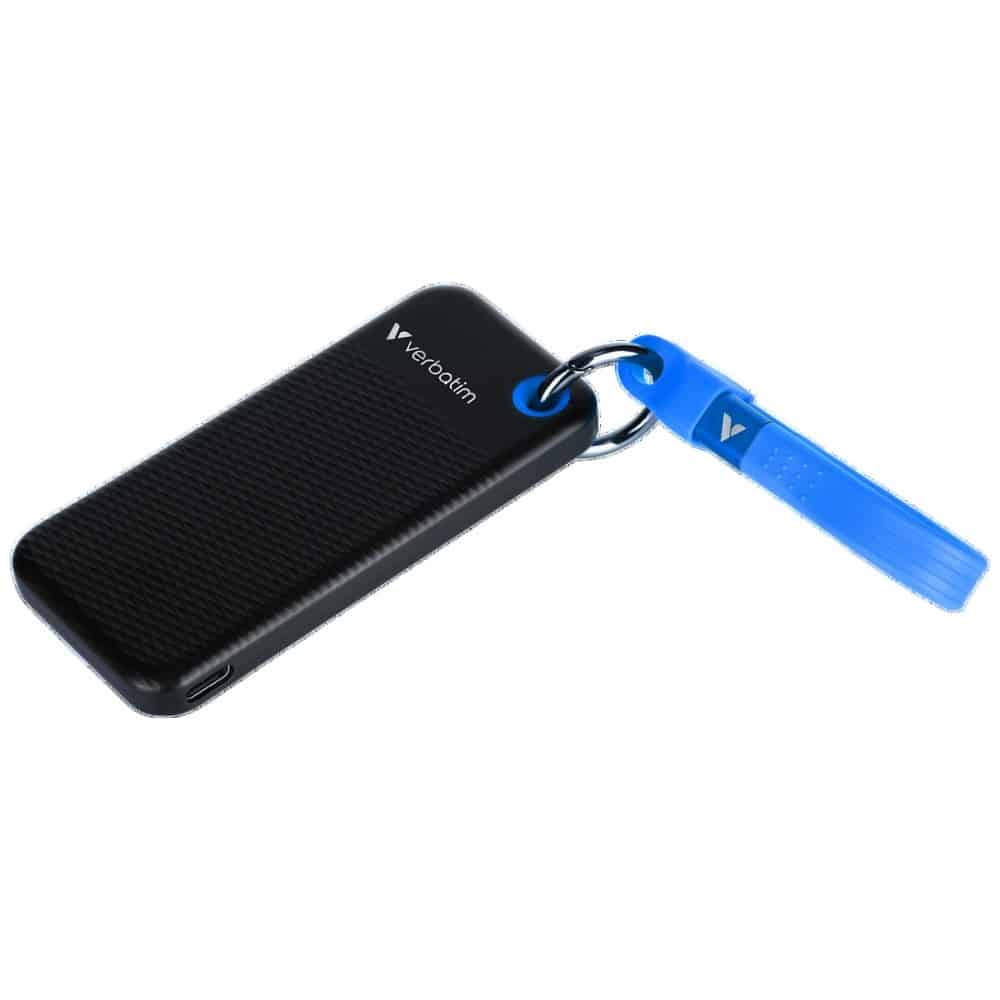 Εξωτερικός δίσκος Verbatim Pocket SSD 128GB USB-C 3.2 Gen.2 Μαύρο και Μπλε 32433 - Image 2
