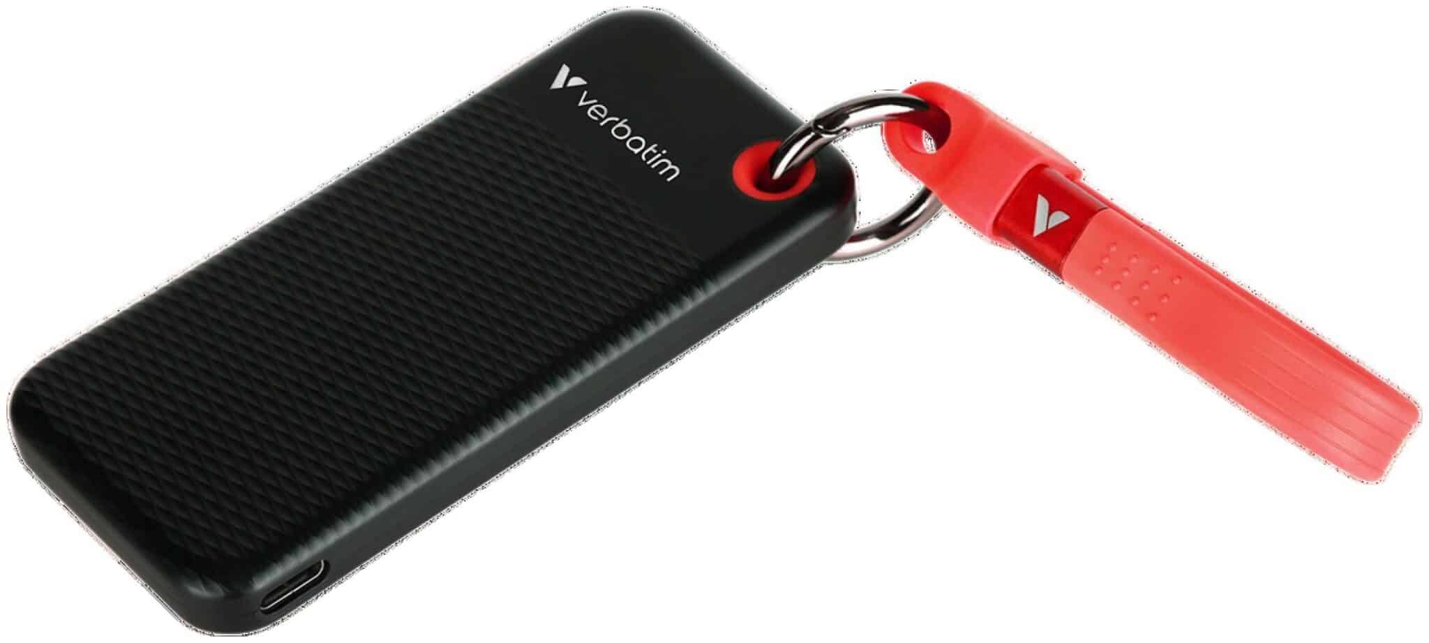 Εξωτερικός Δίσκος Verbatim Pocket SSD 128GB USB-C 3.2 Gen.2 Μαύρο και Κόκκινο 32434 - Image 3