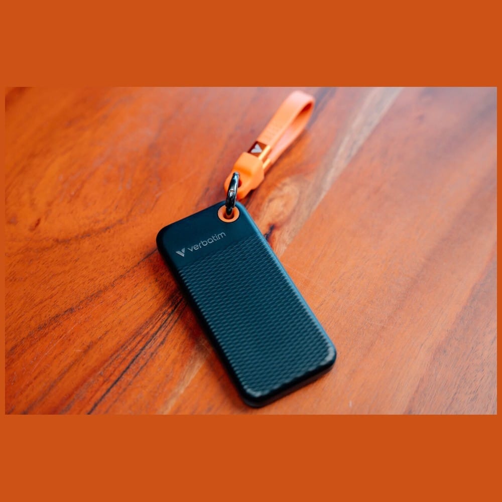Εξωτερικός Δίσκος Verbatim Pocket SSD 128GB USB-C 3.2 Gen.2 Μαύρο και Πορτοκαλί 32435 - Image 4