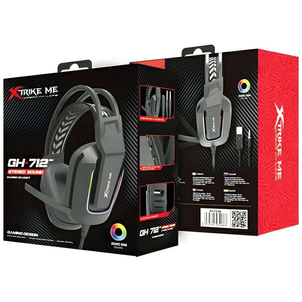 Ακουστικά XTRIKE ME Gaming GH-712 με μικρόφωνο, μαύρο - Image 6