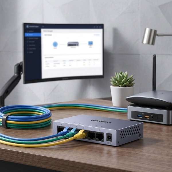 Προσαρμογέας Ethernet UGREEN CM933 (65956EU), 5 x RJ45, Μαύρος - Image 2