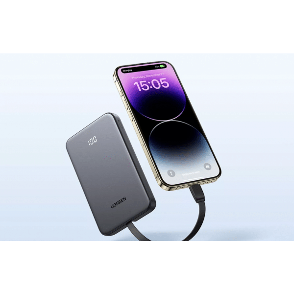 Powerbank UGREEN PB526 (75161B), 10000mAh, 20W, QC + PD, Γκρι - Image 3