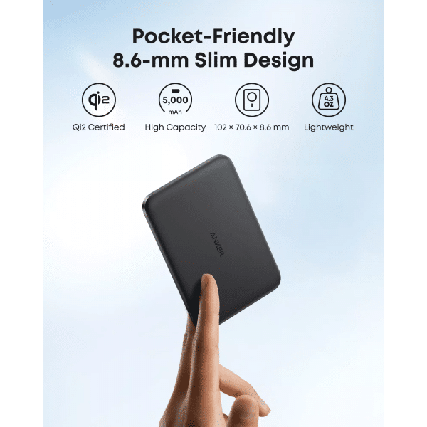 Powerbank Anker Nano, 5000mAh, 20W, PD + FQI, Μαύρο A1665H11 - Image 3