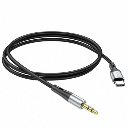 Καλώδιο ήχου USB-C σε 3,5 χιλ. Hoco UPA22, 1 μ., Μαύρο
