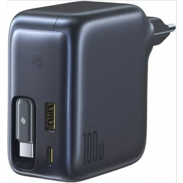 Φορτιστής τοίχου Baseus EnerCore CJ11, 100W, 1 x USB-A - 2 x USB-C, με καλώδιο USB-C, Μαύρο E0120M00 - Image 2