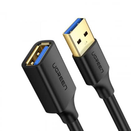 Καλώδιο επέκτασης USB 3.0 UGREEN US129, 3 μέτρα, μαύρο