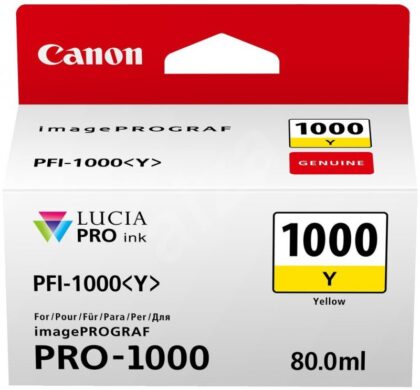 Μελάνι CANON IINK-PFI-1000 Yellow