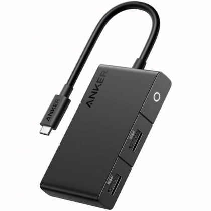 Anker Hub USB-C Anker 332, 2 x USB-A - 2 x USB-C - 1 x HDMI, Μαύρο A8356G11