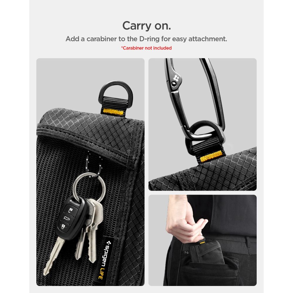 Spigen LF300 Θήκη Καρτών Soft RFID, Μαύρη - Image 10