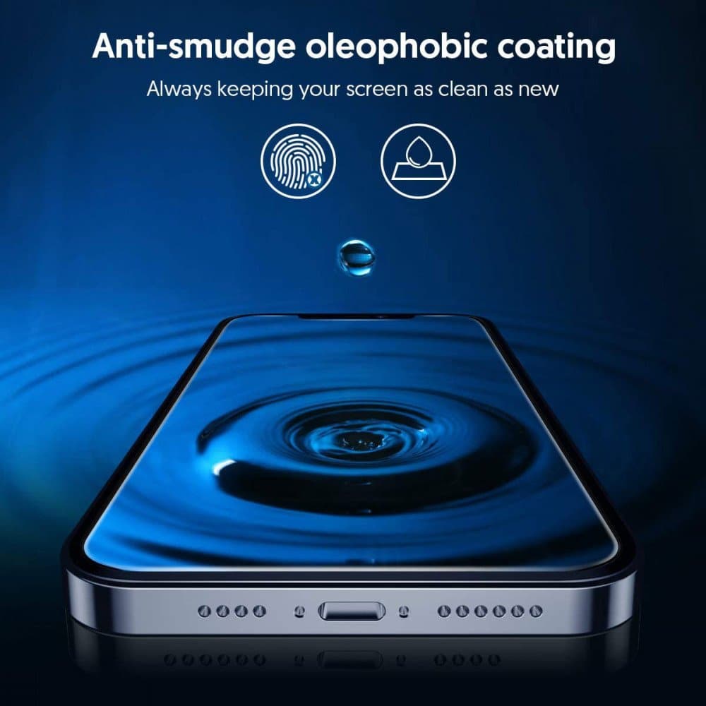Blueo - Γυαλί 2.5D Silk HD (συσκευασία των 5) - iPhone 16 Pro Max - Μαύρο - Image 5