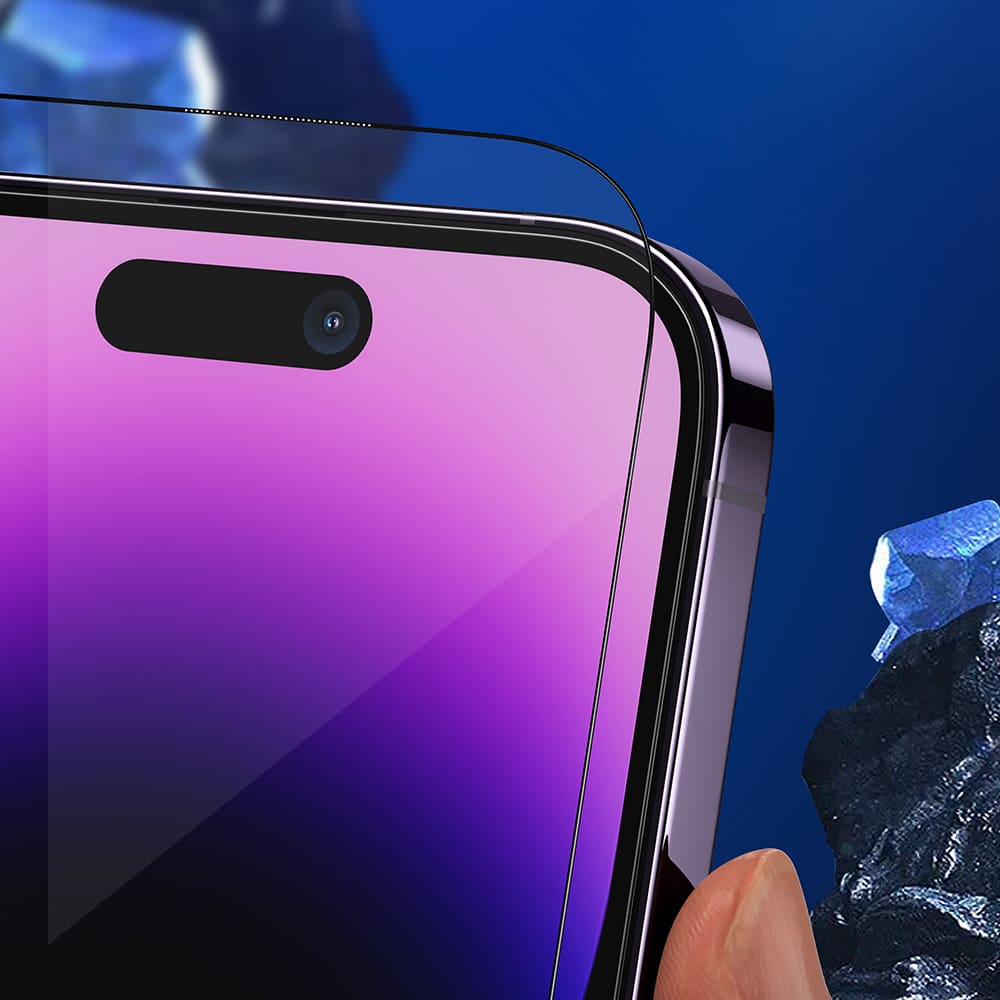 Blueo - Αντισπασμένο γυαλί - iPhone 16 Pro - Μαύρο - Image 5