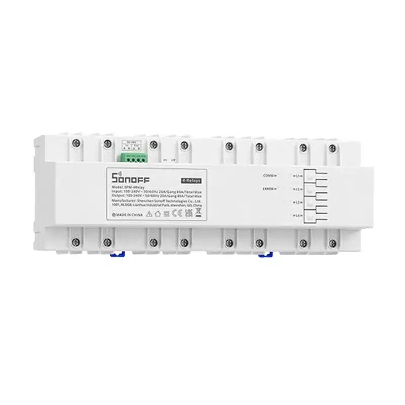 SONOFF SPM-4Relay Έξυπνος Διακόπτης WiFi, 4 x 20A, Λευκό - Image 3