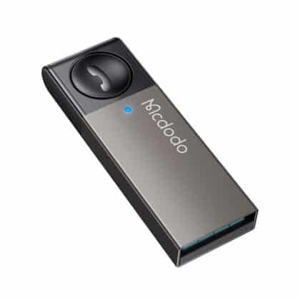 Mcdodo OT-8250 Προσαρμογέας Αυτοκινήτου, USB, Με Ενσωματωμένο Κουμπί Πολλαπλών Λειτουργιών, BT V5.0, Σύνδεση Διπλού Τηλεφώνου, Μαύρος