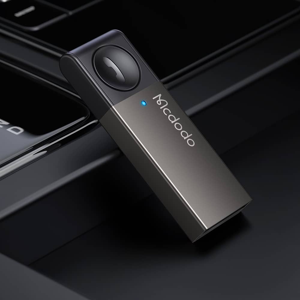 Mcdodo OT-8250 Προσαρμογέας Αυτοκινήτου, USB, Με Ενσωματωμένο Κουμπί Πολλαπλών Λειτουργιών, BT V5.0, Σύνδεση Διπλού Τηλεφώνου, Μαύρος - Image 2