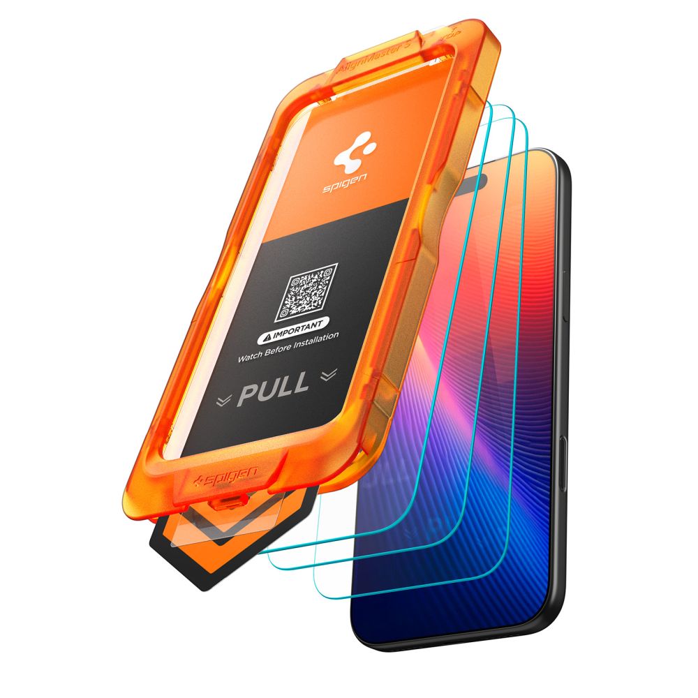 Spigen ALM Glas.Tr Slim γυαλί προστασίας οθόνης για iPhone 17 Pro 3 τεμ. - Image 2