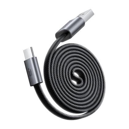 Mcdodo CA-1200 Καλώδιο Δεδομένων Αυτοπεριέλιξης, USB σε Type-C, Μαγνητικό, 6A, 1m, Μαύρο