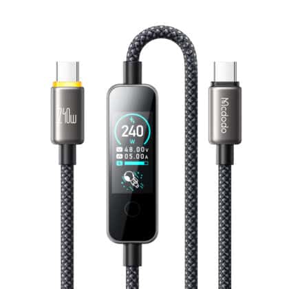 Mcdodo CA-8750 Καλώδιο Δεδομένων Type-C σε Type-C, 240W, 1,2 μ., Μαύρο